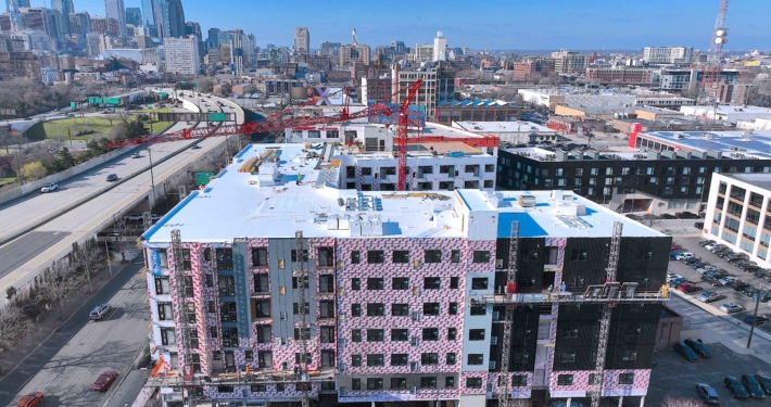 Commercial Real Estate Drone Photography Building Construction New Jersey side