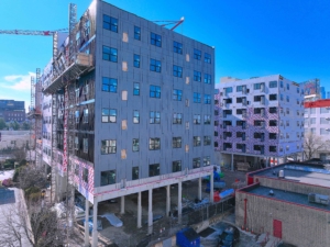 Commercial Real Estate Drone Photography Building Construction New Jersey side view