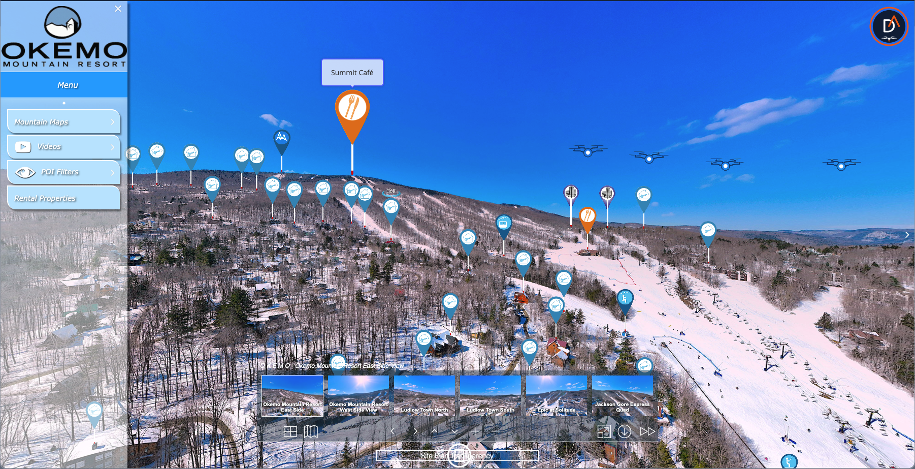 OKEMO Ski Resort — Aerial 360 Tour preview